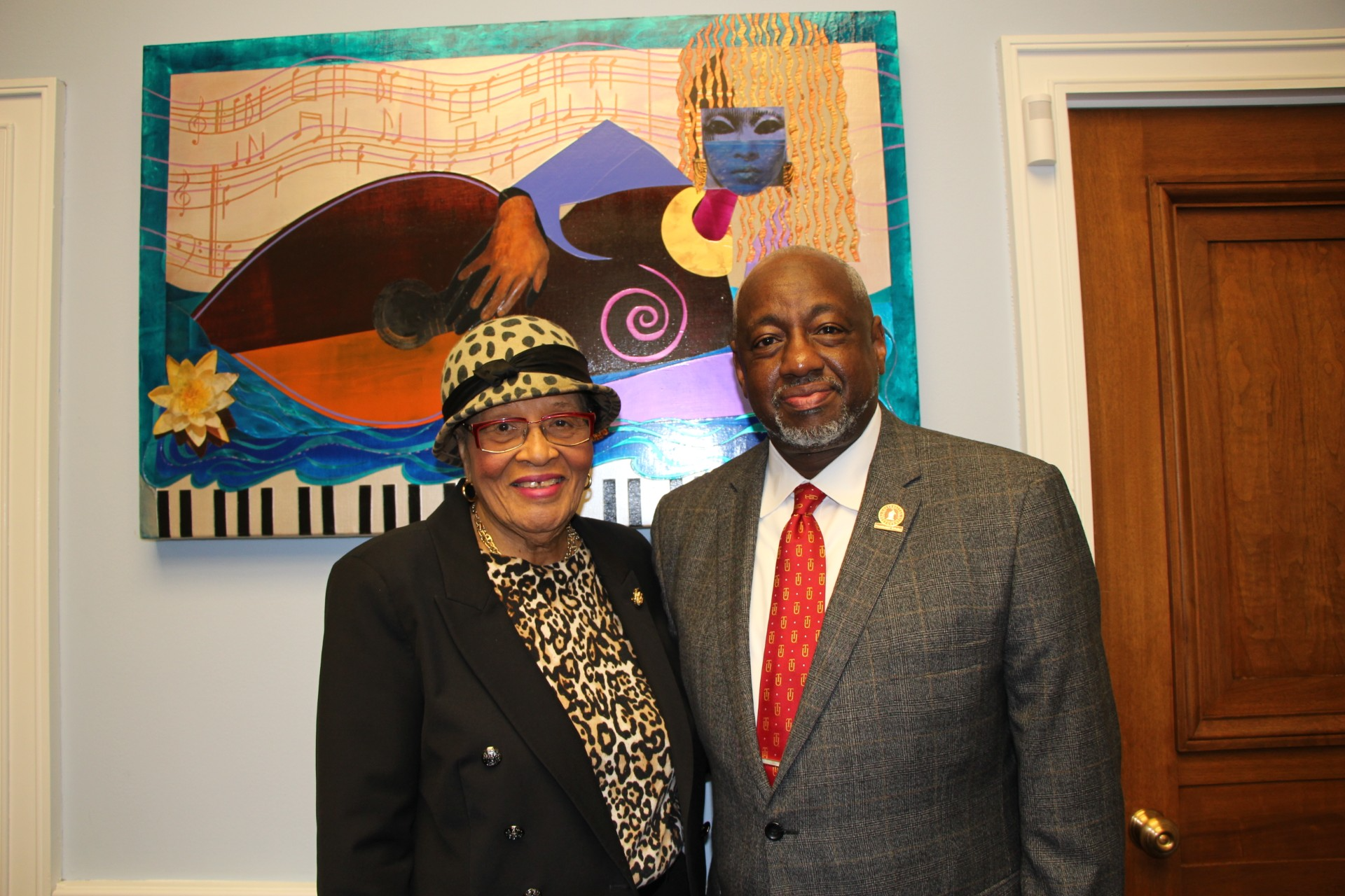 Rep. Adams and Dr. Brown