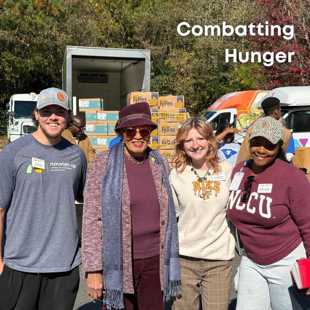 Rep. Adams participates in a food distribution event