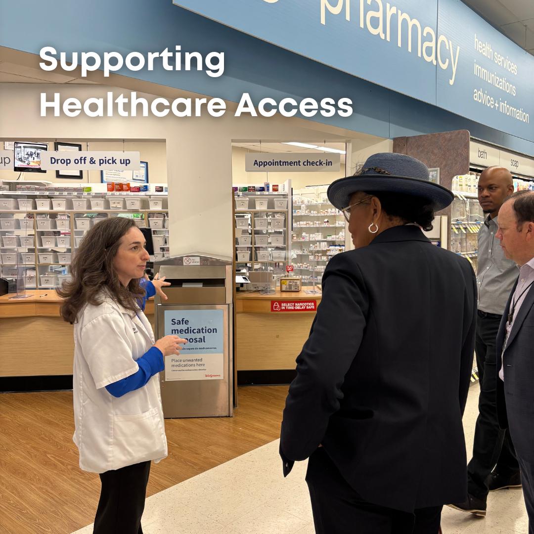 Rep. Adams tours a Charlotte pharmacy
