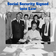 signing of social security bill