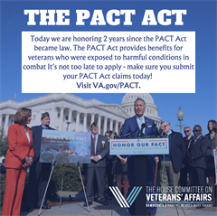 2 years since signing of PACT Act for Veterans