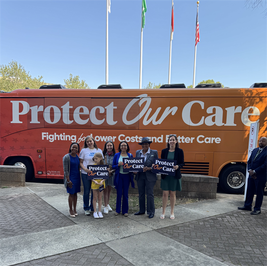 NC Health Advocates stand with Rep. Adams