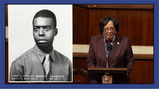 image of Rep Adams on house floor