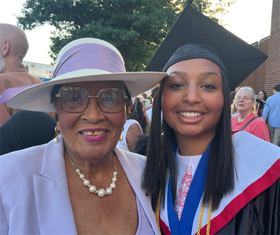 Rep. Adams and her granddaughter Joslyn