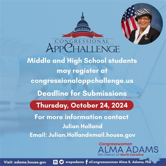Rep Adams App Challenge